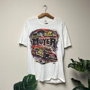 Early 00s Billy Moyer #21 Nascar‎ All over Print Shirt